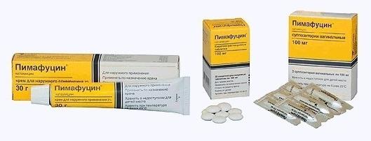 El medicamento "Pimafucin" (tabletas). Instrucciones